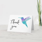 Carte Salutation Merci colibri (Devant)
