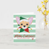 Carte Salutation mignonne de vacances de Joyeux Noël de (Fleur jaune)