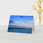 Carte Salutation Ocean Sunset (Fleur jaune)
