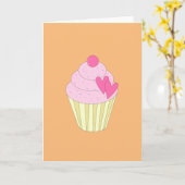 Carte salutation orange illusima (Fleur jaune)