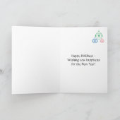 Carte - Salutation - Ornements d'arbre de vacances (Intérieur)