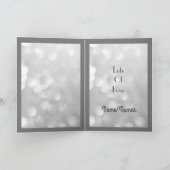 Carte Salutation personnalisée pour le Mariage d'argent (Intérieur)