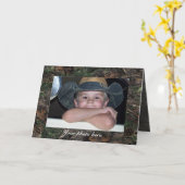 Carte Salutation photo Camo (Fleur jaune)