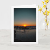 Carte Salutation photo de pêche (Fleur jaune)