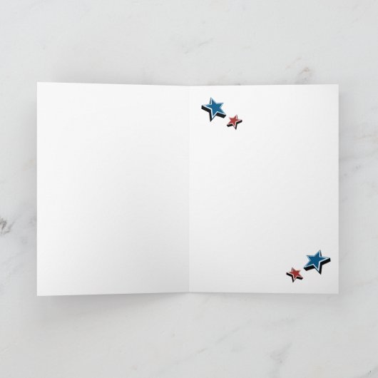 Carte Salutation politique faite sur commande (Intérieur)