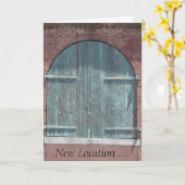 Carte - Salutation - Porte d'entrepôt (Fleur jaune)