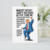 Carte Salutation pour l'anniversaire de Trump (Debout devant)