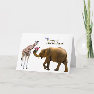 Carte Salutation pour l'anniversaire des animaux