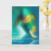 Carte Salutation pour ma fille par Gregory Gallo (Fleur jaune)