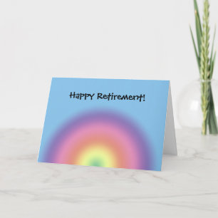 Carte - Salutation - Retrait Arc-en-ciel