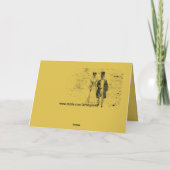 Carte Salutation Skeleton Couple Halloween (Dos)