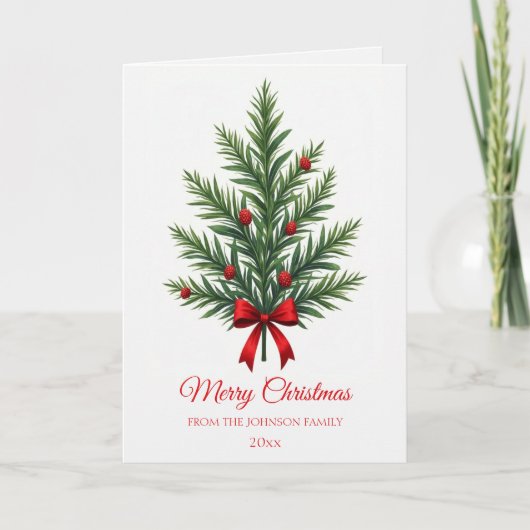 Carte Salutation traditionnelle de la famille botanique (Devant)