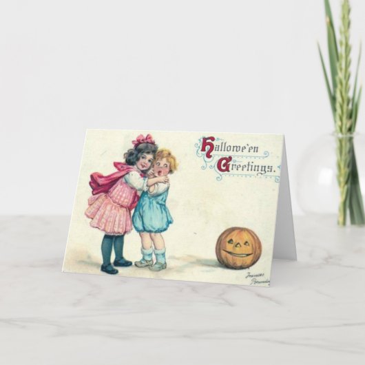 Carte Salutation vintage de Halloween (Devant)