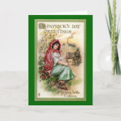 Carte Salutation vintage pour la Saint-Patrick (Devant)