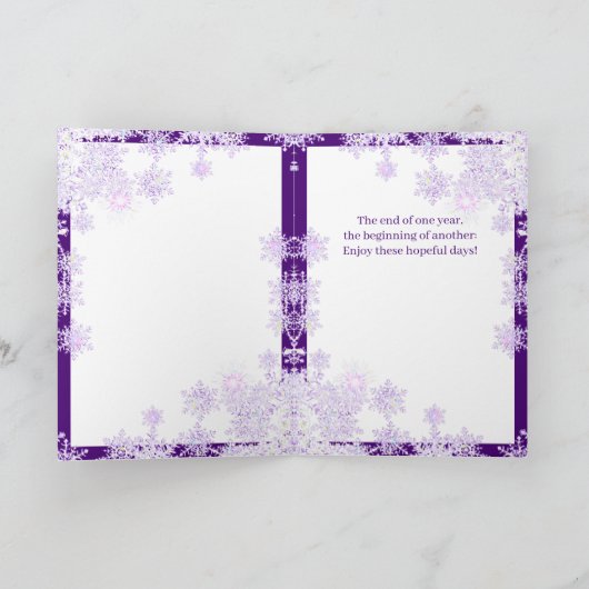 Carte Salutation violette w3 (Intérieur)