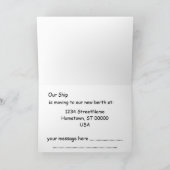 Carte - Salutation - Voiture vers de nouvelles eau (Intérieur)