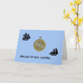 Carte - Salutation - Voiture vers de nouvelles eau (Fleur jaune)