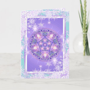 Carte Salutation w1 violette