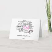 Carte Salutation Yoga inspiré (Dos)