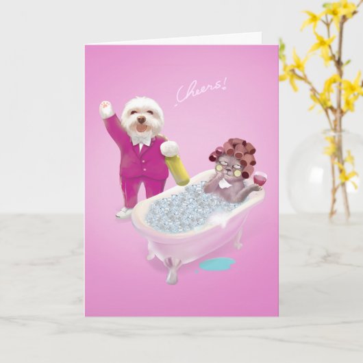 Carte Salutations (Fleur jaune)