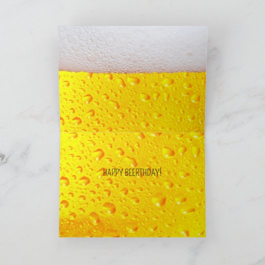 Carte Salutations à 21 ans sur mesure âge de l'apéritif (Intérieur)