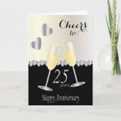 Carte Salutations à 25 ans Anniversaire | Texte do-it-yo (Devant)