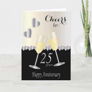 Carte Salutations à 25 ans Anniversaire Texte do-it-yo