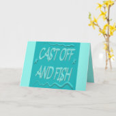 Carte Salutations à un pêcheur ou à une pêcheuse (Fleur jaune)