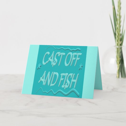 Carte Salutations à un pêcheur ou à une pêcheuse (Devant)