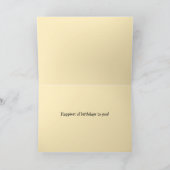 Carte Salutations à une année Boho Joyeux anniversaire (Intérieur)