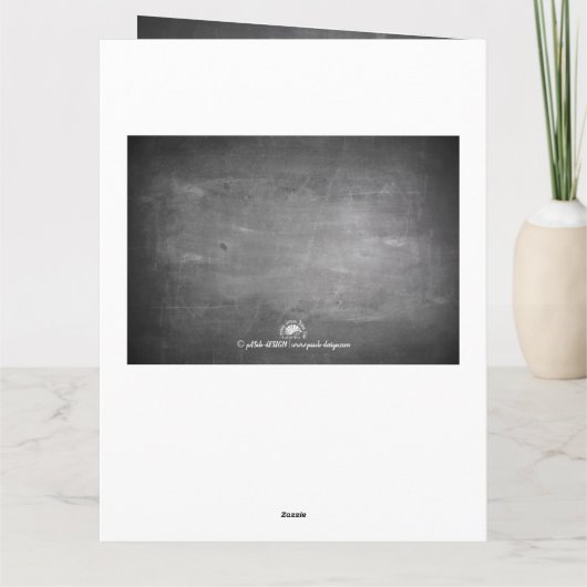 Carte Salutations anniversaire en mode tableau de bord (Dos)