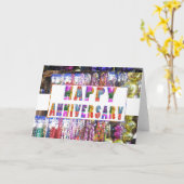 Carte Salutations : Anniversaire heureux de (Fleur jaune)