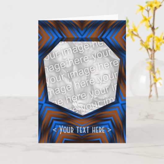 Carte Salutations Art déco (Fleur jaune)