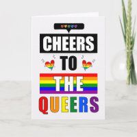 Salutations au Mariage arc-en-ciel LGBTQ Queers