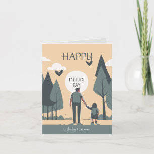 Carte Salutations au meilleur papa jamais, amoureux et d