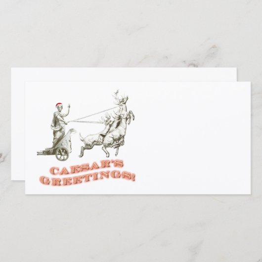 Carte Salutations CAESARS (Devant / Derrière)