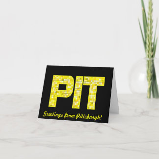 Carte Salutations carrelées de Pittsburgh !