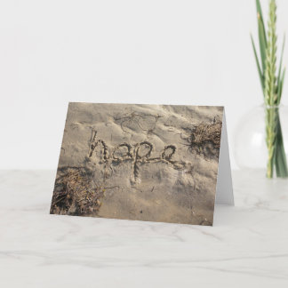 Carte Salutations Ccard d'espoir
