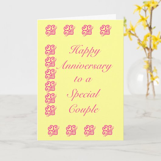 Carte Salutations commémoratives (Fleur jaune)