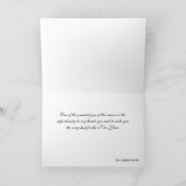 Carte Salutations corporatives de la saison Gold Calligr (Intérieur)