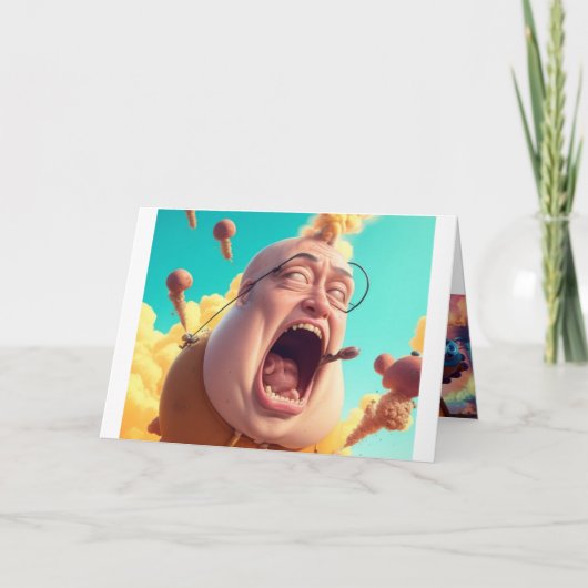 Carte Salutations cosmiques des Aliens de Farting Weirdo (Devant)