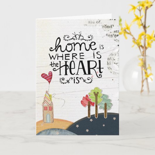 Carte salutations d'adoption (Fleur jaune)