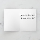 Carte Salutations d'amour pour quelqu'un de spécial (Intérieur)
