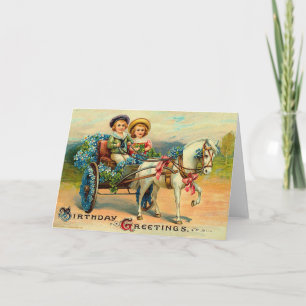 Carte Salutations d'anniversaire