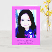 Carte Salutations d'anniversaire (Fleur jaune)