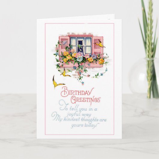 Carte Salutations d'anniversaire (Devant)