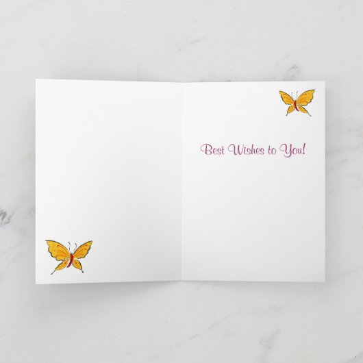 Carte Salutations d'anniversaire (Intérieur)