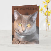 Carte Salutations d'anniversaire de loin (Fleur jaune)