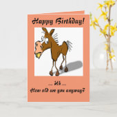 Carte Salutations d'anniversaire Donkey (Fleur jaune)