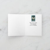 Carte Salutations d'anniversaire Joli Bouquet de Dogwood (Intérieur)